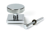From The Anvil - Polished Chrome Brompton Centre Door Knob (Square) | Sku. 46741 | Trade Door Handles.