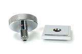 From The Anvil - Polished Chrome Brompton Centre Door Knob (Square) | Sku. 46741 | Trade Door Handles.