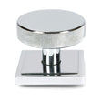 From The Anvil - Polished Chrome Brompton Centre Door Knob (Square) | Sku. 46741 | Trade Door Handles.