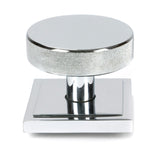 From The Anvil - Polished Chrome Brompton Centre Door Knob (Square) | Sku. 46741 | Trade Door Handles.