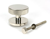 From The Anvil - Polished Nickel Brompton Centre Door Knob (Plain) | Sku. 46742 | Trade Door Handles.