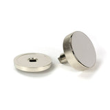 From The Anvil - Polished Nickel Brompton Centre Door Knob (Plain) | Sku. 46742 | Trade Door Handles.