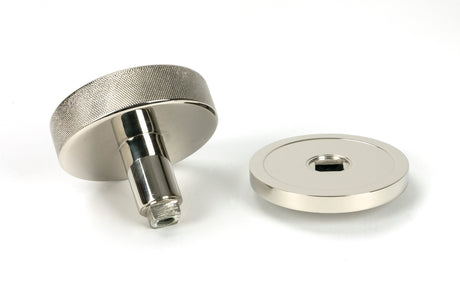From The Anvil - Polished Nickel Brompton Centre Door Knob (Plain) | Sku. 46742 | Trade Door Handles.