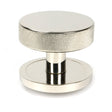 From The Anvil - Polished Nickel Brompton Centre Door Knob (Plain) | Sku. 46742 | Trade Door Handles.