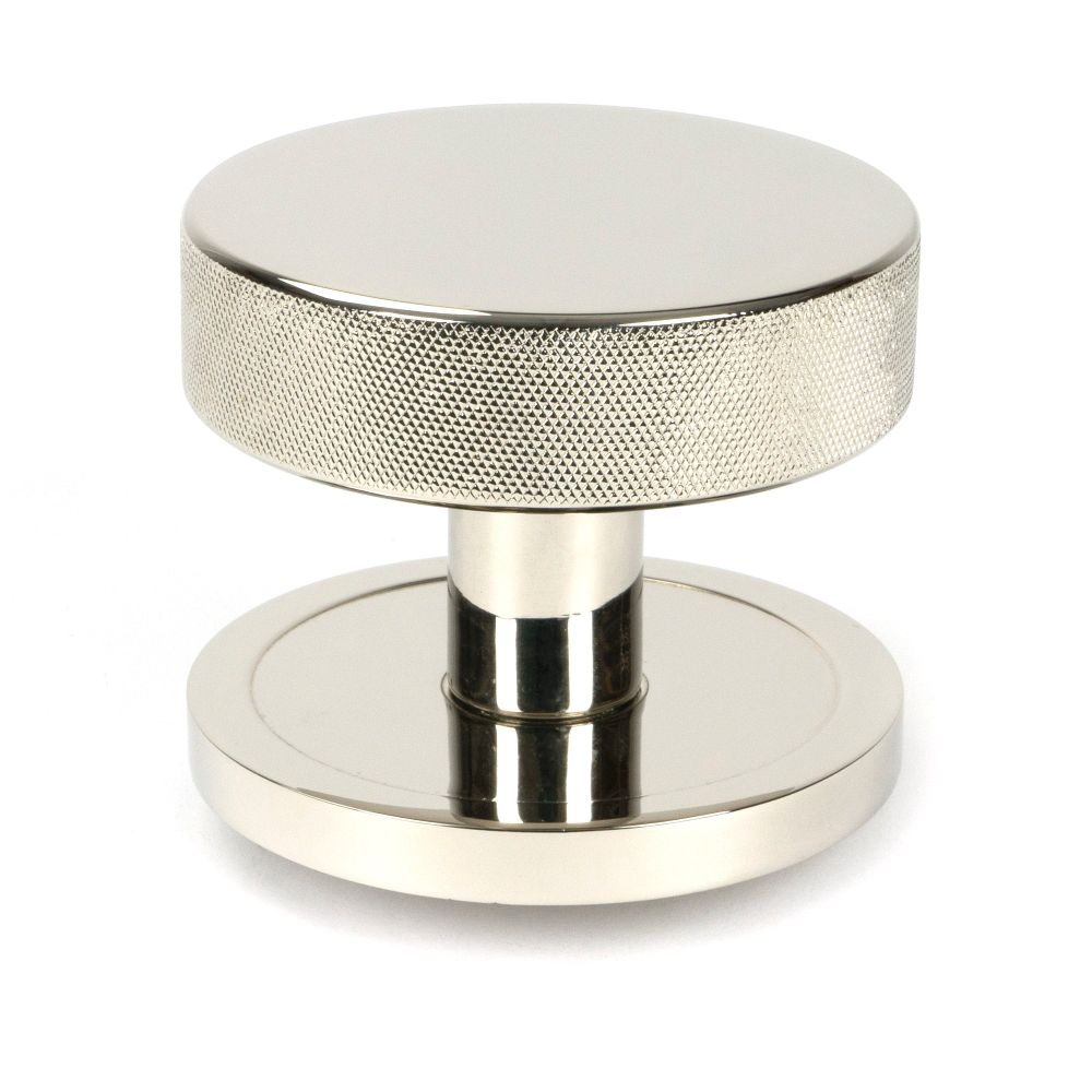 From The Anvil - Polished Nickel Brompton Centre Door Knob (Plain) | Sku. 46742 | Trade Door Handles.