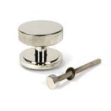 From The Anvil - Polished Nickel Brompton Centre Door Knob (Art Deco) | Sku. 46743 | Trade Door Handles.