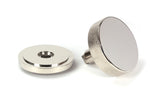 From The Anvil - Polished Nickel Brompton Centre Door Knob (Art Deco) | Sku. 46743 | Trade Door Handles.