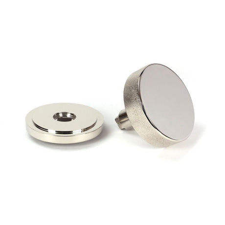 From The Anvil - Polished Nickel Brompton Centre Door Knob (Art Deco) | Sku. 46743 | Trade Door Handles.