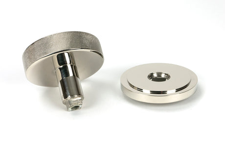 From The Anvil - Polished Nickel Brompton Centre Door Knob (Art Deco) | Sku. 46743 | Trade Door Handles.