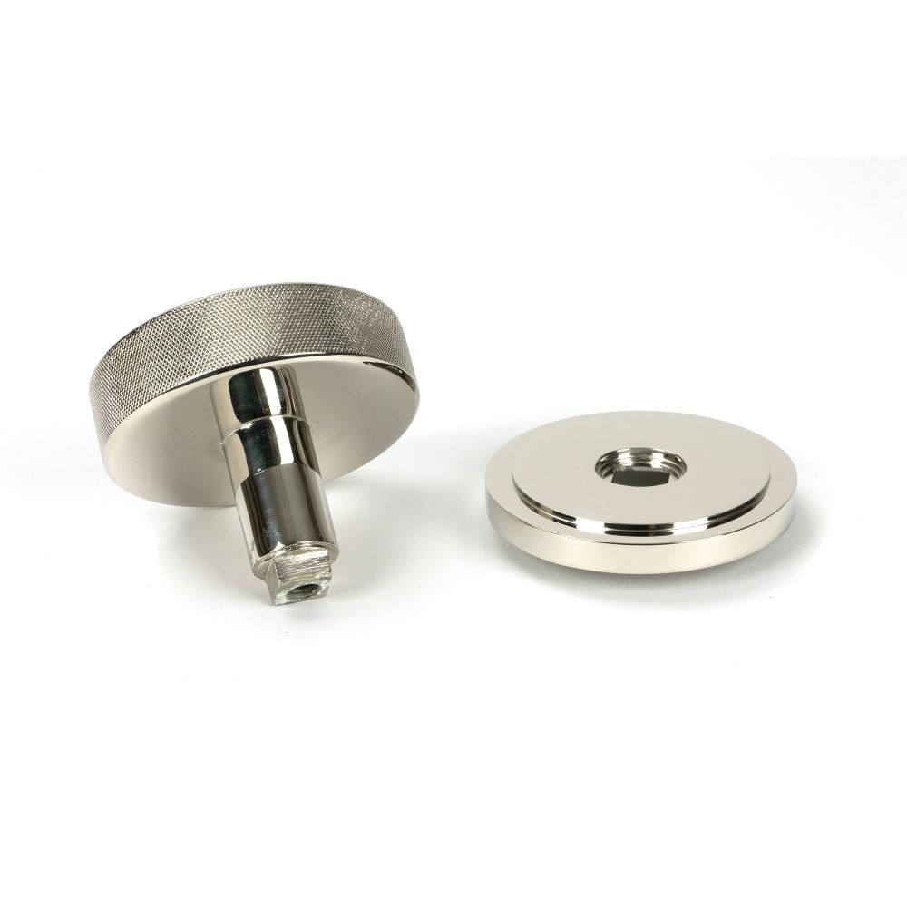 From The Anvil - Polished Nickel Brompton Centre Door Knob (Art Deco) | Sku. 46743 | Trade Door Handles.