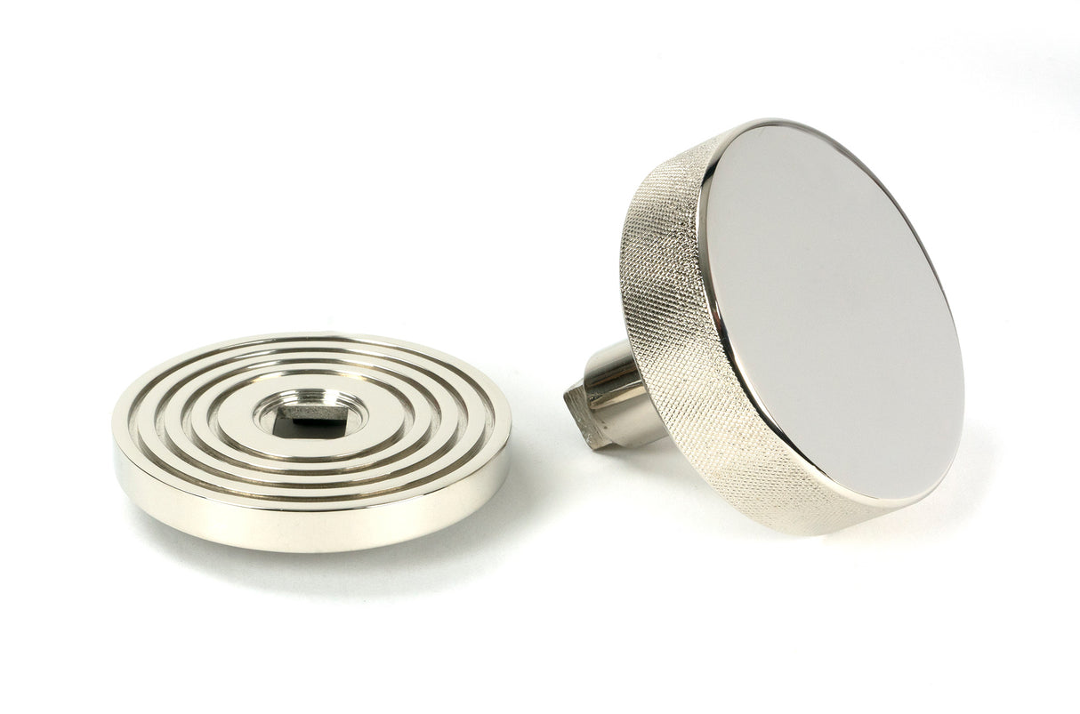 From The Anvil - Polished Nickel Brompton Centre Door Knob (Beehive) | Sku. 46744 | Trade Door Handles.