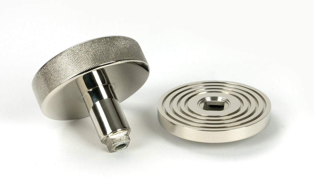 From The Anvil - Polished Nickel Brompton Centre Door Knob (Beehive) | Sku. 46744 | Trade Door Handles.