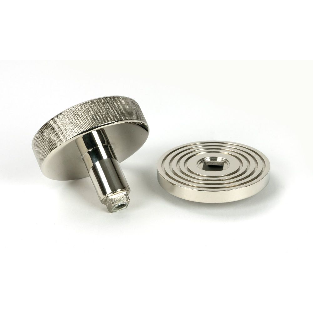 From The Anvil - Polished Nickel Brompton Centre Door Knob (Beehive) | Sku. 46744 | Trade Door Handles.