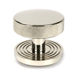 From The Anvil - Polished Nickel Brompton Centre Door Knob (Beehive) | Sku. 46744 | Trade Door Handles.