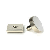 From The Anvil - Polished Nickel Brompton Centre Door Knob (Square) | Sku. 46745 | Trade Door Handles.