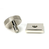 From The Anvil - Polished Nickel Brompton Centre Door Knob (Square) | Sku. 46745 | Trade Door Handles.