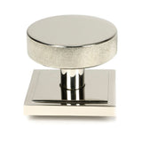 From The Anvil - Polished Nickel Brompton Centre Door Knob (Square) | Sku. 46745 | Trade Door Handles.