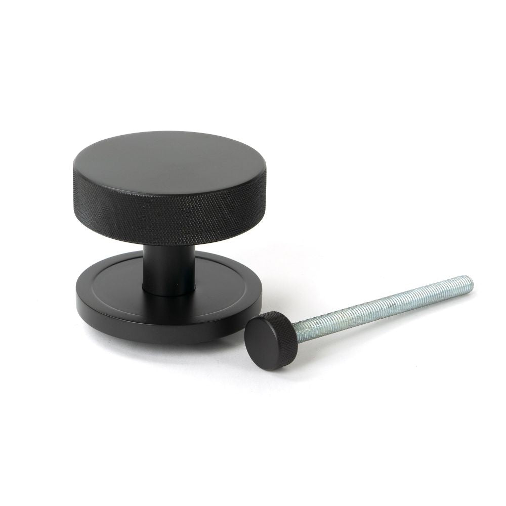 From The Anvil - Aged Bronze Brompton Centre Door Knob (Plain) | Sku. 46746 | Trade Door Handles.