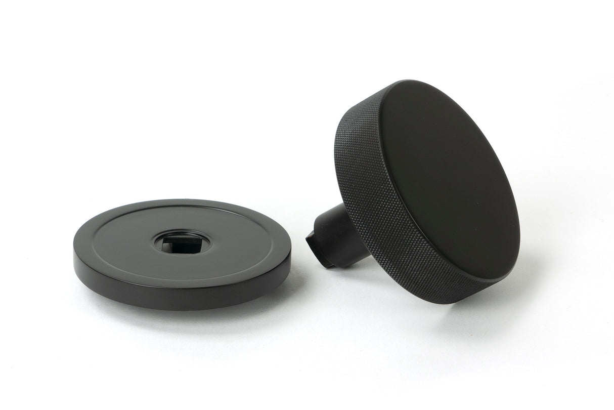 From The Anvil - Aged Bronze Brompton Centre Door Knob (Plain) | Sku. 46746 | Trade Door Handles.