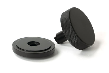 From The Anvil - Aged Bronze Brompton Centre Door Knob (Art Deco) | Sku. 46747 | Trade Door Handles.