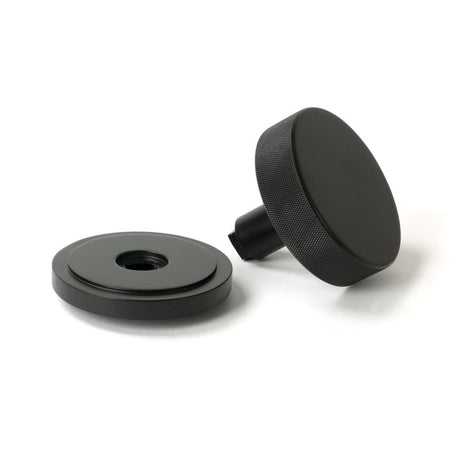 From The Anvil - Aged Bronze Brompton Centre Door Knob (Art Deco) | Sku. 46747 | Trade Door Handles.