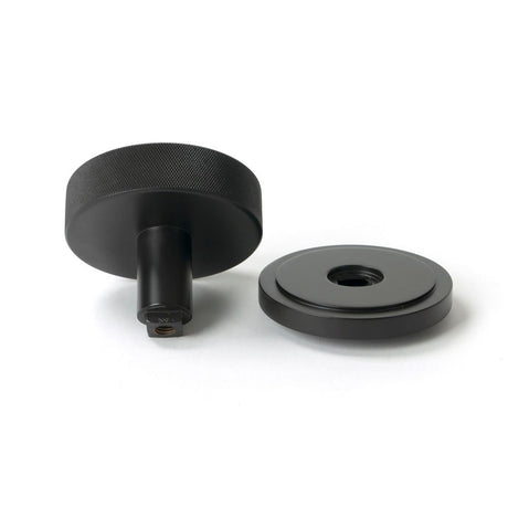 From The Anvil - Aged Bronze Brompton Centre Door Knob (Art Deco) | Sku. 46747 | Trade Door Handles.