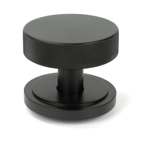 From The Anvil - Aged Bronze Brompton Centre Door Knob (Art Deco) | Sku. 46747 | Trade Door Handles.