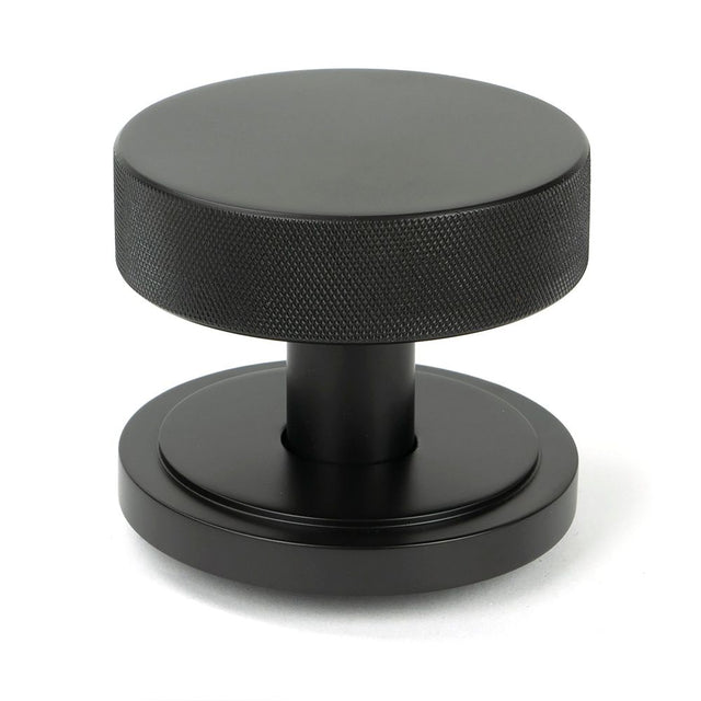 From The Anvil - Aged Bronze Brompton Centre Door Knob (Art Deco) | Sku. 46747 | Trade Door Handles.