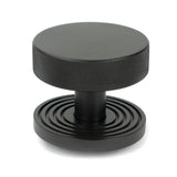 From The Anvil - Aged Bronze Brompton Centre Door Knob (Beehive) | Sku. 46748 | Trade Door Handles.