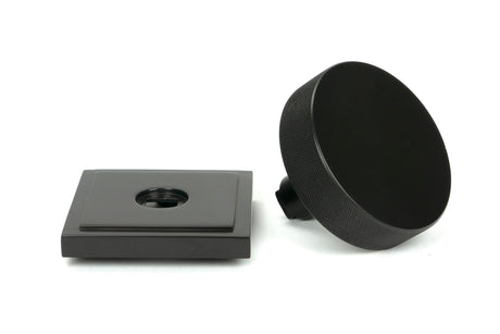 From The Anvil - Aged Bronze Brompton Centre Door Knob (Square) | Sku. 46749 | Trade Door Handles.