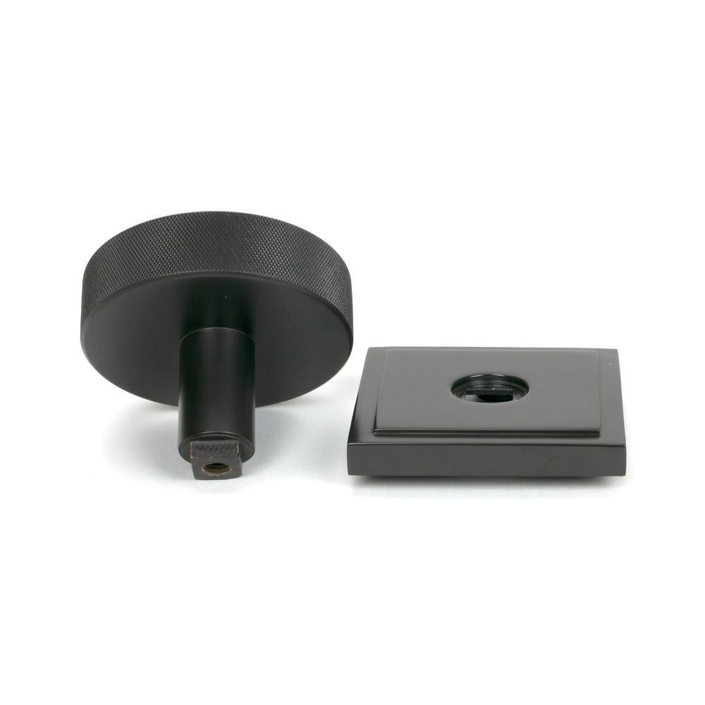 From The Anvil - Aged Bronze Brompton Centre Door Knob (Square) | Sku. 46749 | Trade Door Handles.