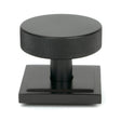 From The Anvil - Aged Bronze Brompton Centre Door Knob (Square) | Sku. 46749 | Trade Door Handles.