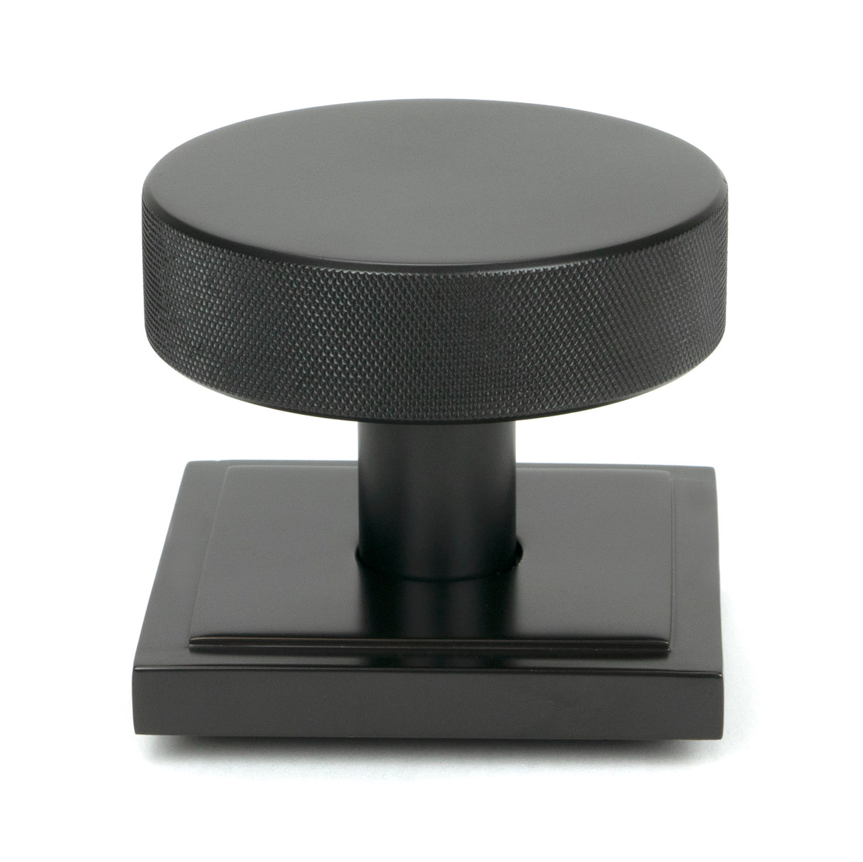 From The Anvil - Aged Bronze Brompton Centre Door Knob (Square) | Sku. 46749 | Trade Door Handles.