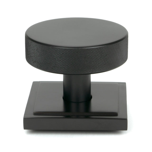 From The Anvil - Aged Bronze Brompton Centre Door Knob (Square) | Sku. 46749 | Trade Door Handles.