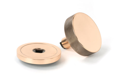 From The Anvil - Polished Bronze Brompton Centre Door Knob (Plain) | Sku. 46750 | Trade Door Handles.
