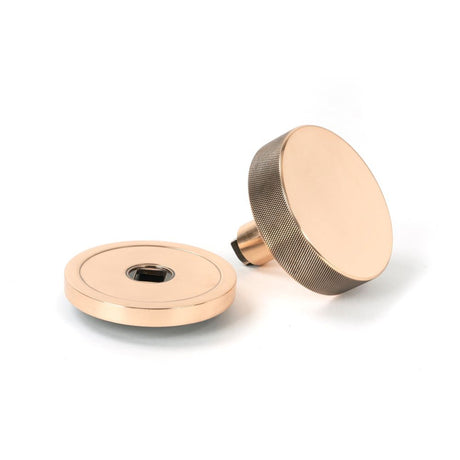 From The Anvil - Polished Bronze Brompton Centre Door Knob (Plain) | Sku. 46750 | Trade Door Handles.
