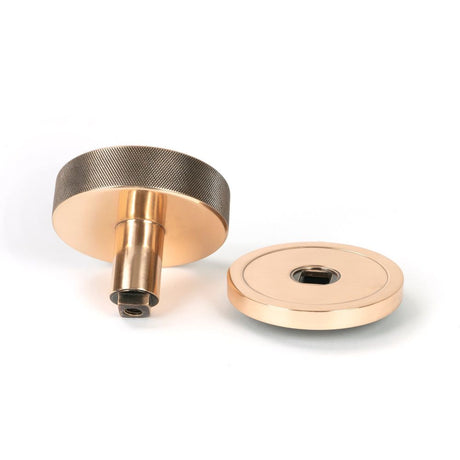 From The Anvil - Polished Bronze Brompton Centre Door Knob (Plain) | Sku. 46750 | Trade Door Handles.