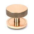 From The Anvil - Polished Bronze Brompton Centre Door Knob (Plain) | Sku. 46750 | Trade Door Handles.