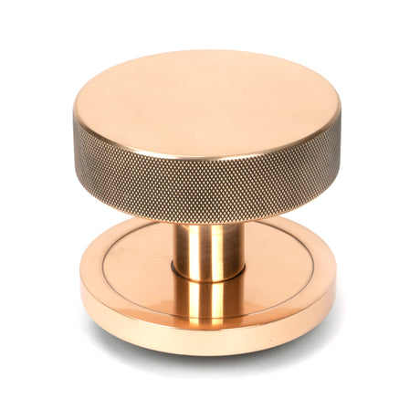 From The Anvil - Polished Bronze Brompton Centre Door Knob (Plain) | Sku. 46750 | Trade Door Handles.