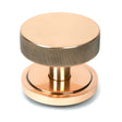 From The Anvil - Polished Bronze Brompton Centre Door Knob (Art Deco) | Sku. 46751 | Trade Door Handles.