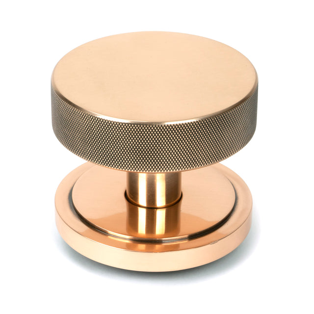 From The Anvil - Polished Bronze Brompton Centre Door Knob (Art Deco) | Sku. 46751 | Trade Door Handles.