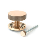 From The Anvil - Polished Bronze Brompton Centre Door Knob (Beehive) | Sku. 46752 | Trade Door Handles.