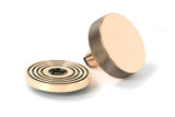 From The Anvil - Polished Bronze Brompton Centre Door Knob (Beehive) | Sku. 46752 | Trade Door Handles.