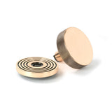 From The Anvil - Polished Bronze Brompton Centre Door Knob (Beehive) | Sku. 46752 | Trade Door Handles.