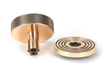 From The Anvil - Polished Bronze Brompton Centre Door Knob (Beehive) | Sku. 46752 | Trade Door Handles.