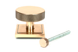 From The Anvil - Polished Bronze Brompton Centre Door Knob (Square) | Sku. 46753 | Trade Door Handles.