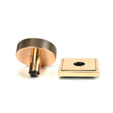 From The Anvil - Polished Bronze Brompton Centre Door Knob (Square) | Sku. 46753 | Trade Door Handles.