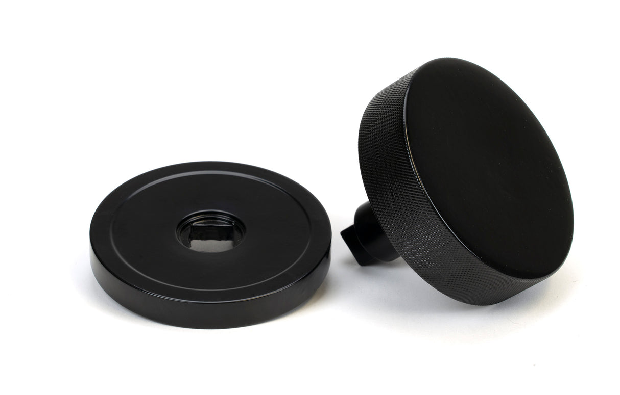 From The Anvil - Black Brompton Centre Door Knob (Plain) | Sku. 46754 | Trade Door Handles.