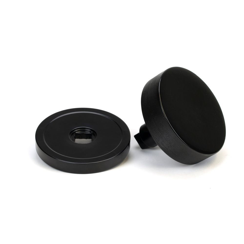 From The Anvil - Black Brompton Centre Door Knob (Plain) | Sku. 46754 | Trade Door Handles.