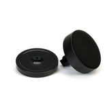From The Anvil - Black Brompton Centre Door Knob (Plain) | Sku. 46754 | Trade Door Handles.